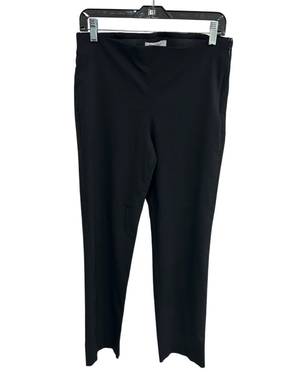 White House Black Market 10R Black Slim Side Zip Ankle Pants Minimalist Old Mone